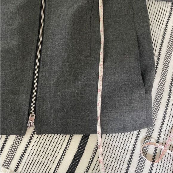 J Crew Full Zip Wool Jacket Size 00 Bib Coat Gray Old Money XXS Preppy Academia - Picture 10 of 12